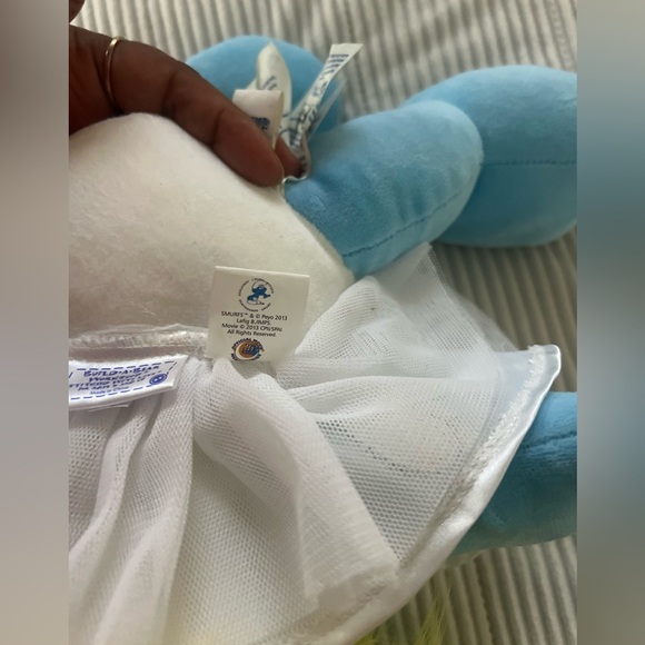 Build-A-Bear Smurfs Smurfette 18" Plush RETIRED DOLL 2013 Talking Battery Low - Picture 8 of 10